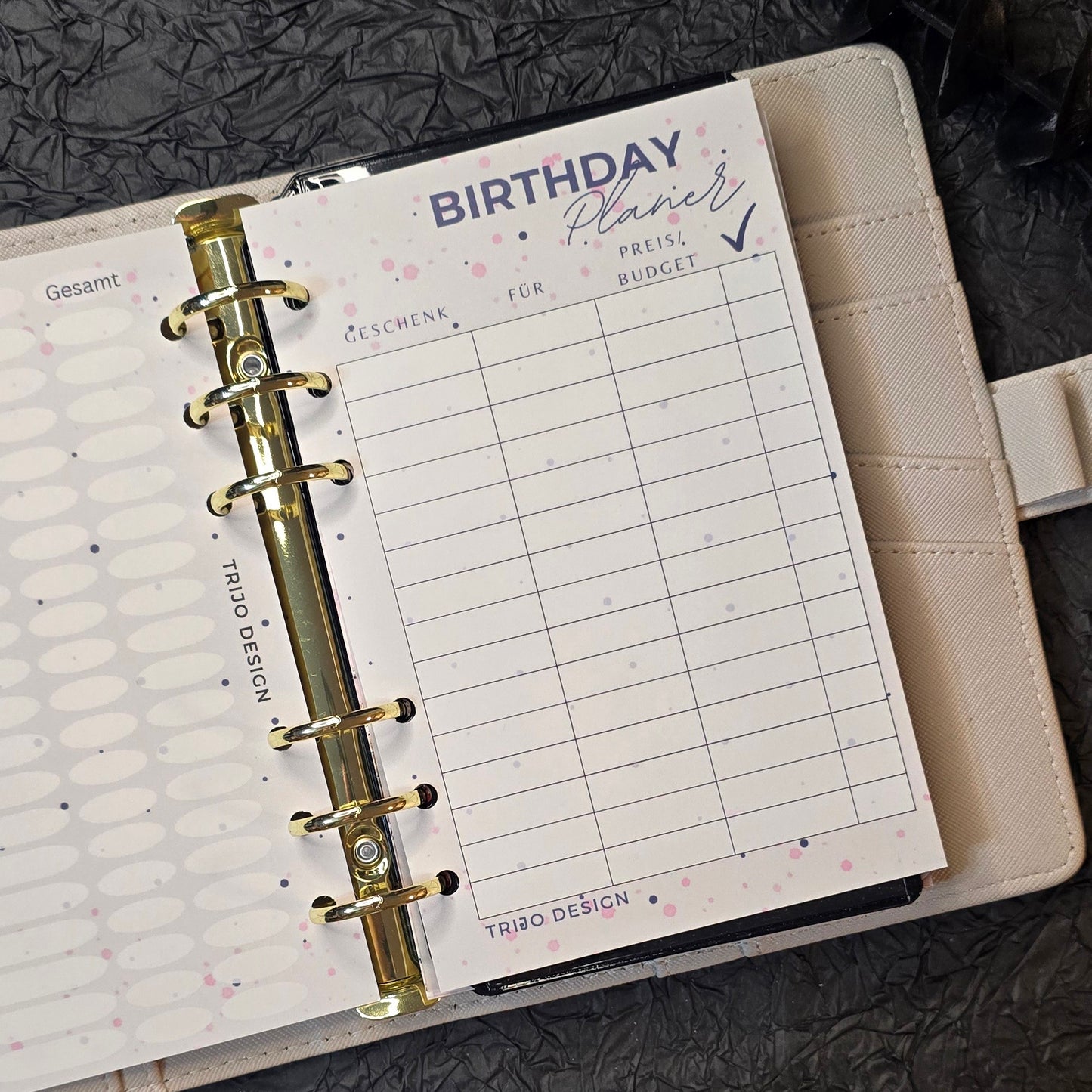 Geburtstage Planer A6