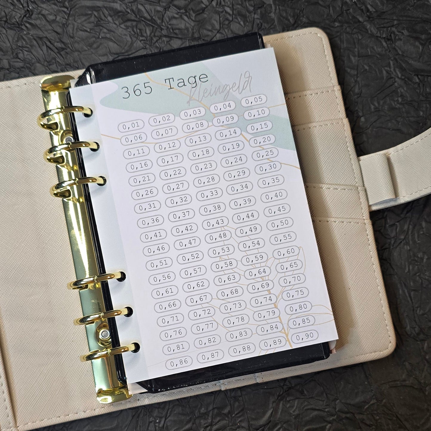 365 Tage Kleingeld Klappkarte A6