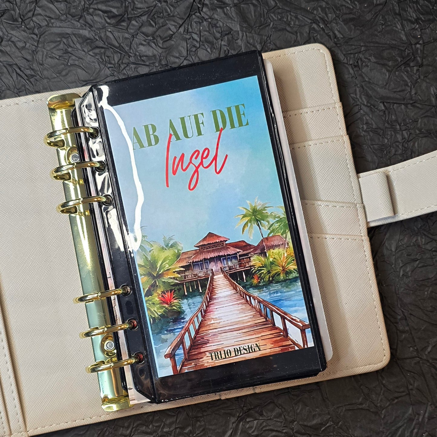 Ab auf die Insel Klappkarte A6