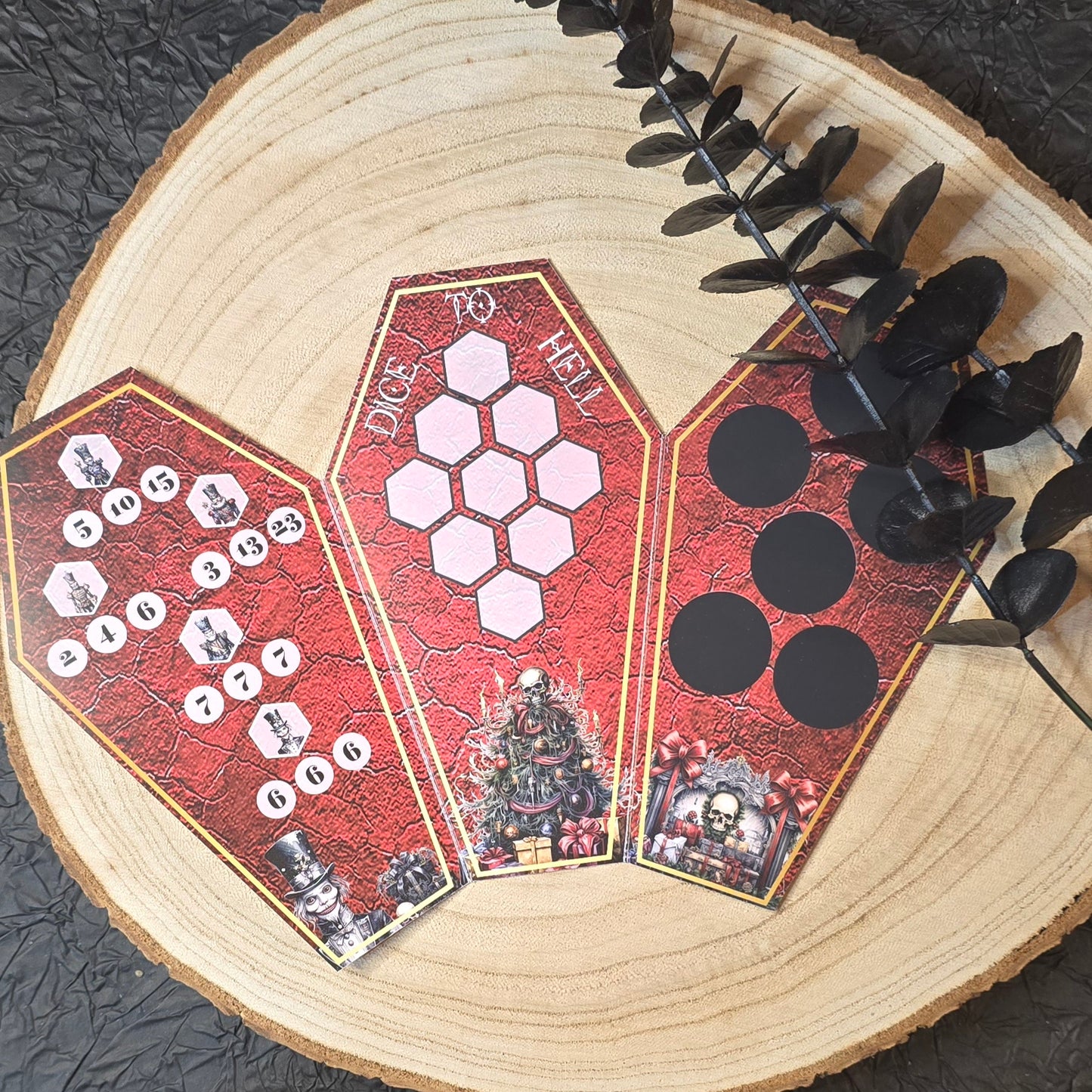 Merry Gothmas Klappkarte Sarg A6