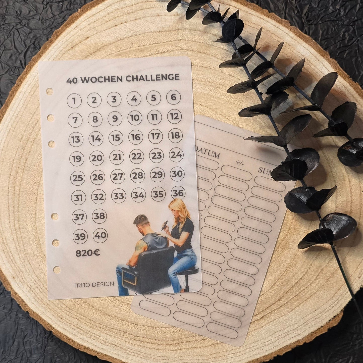 40 Wochen Challenges transparent A6