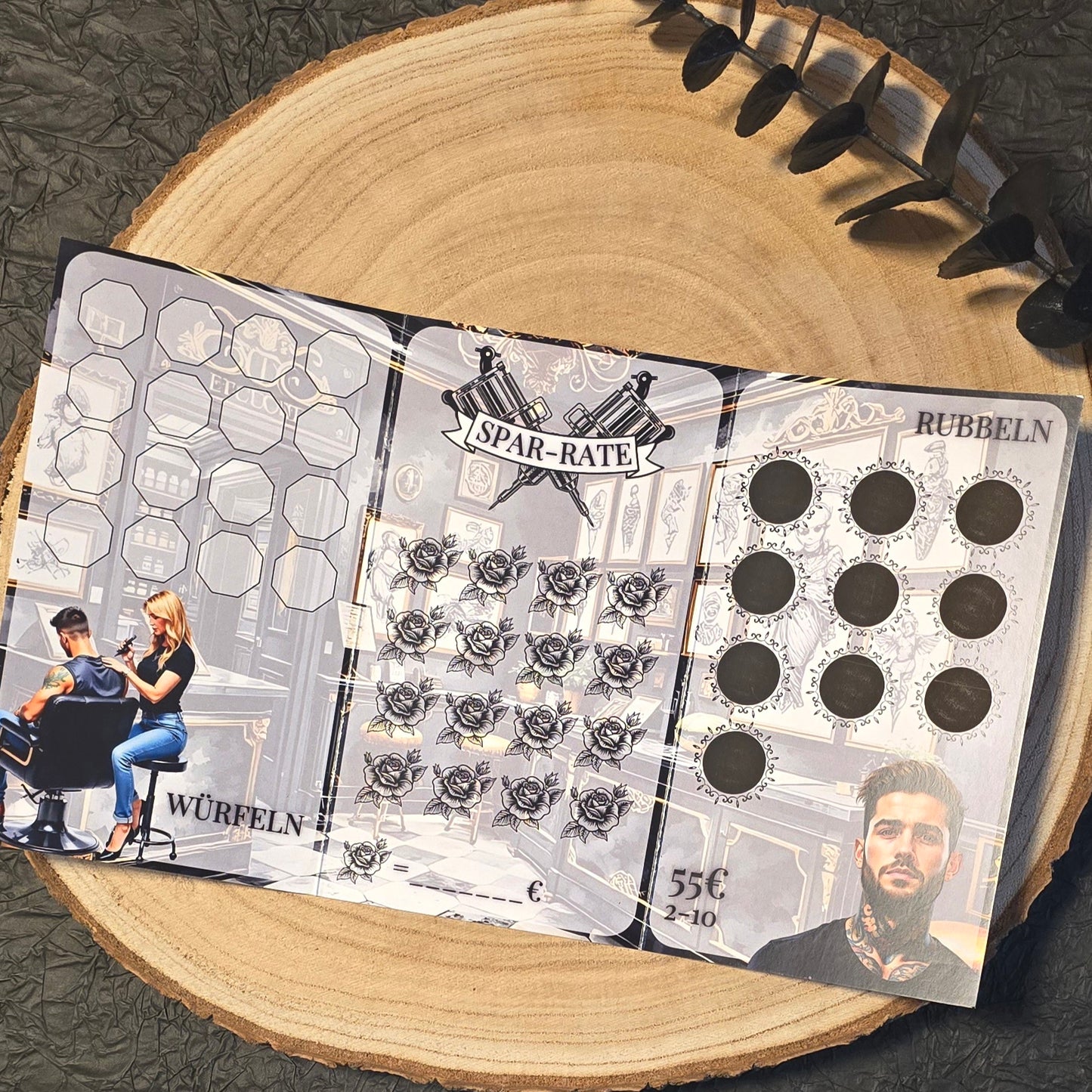 Ab ins Tattoo-Studio Klappkarte A6