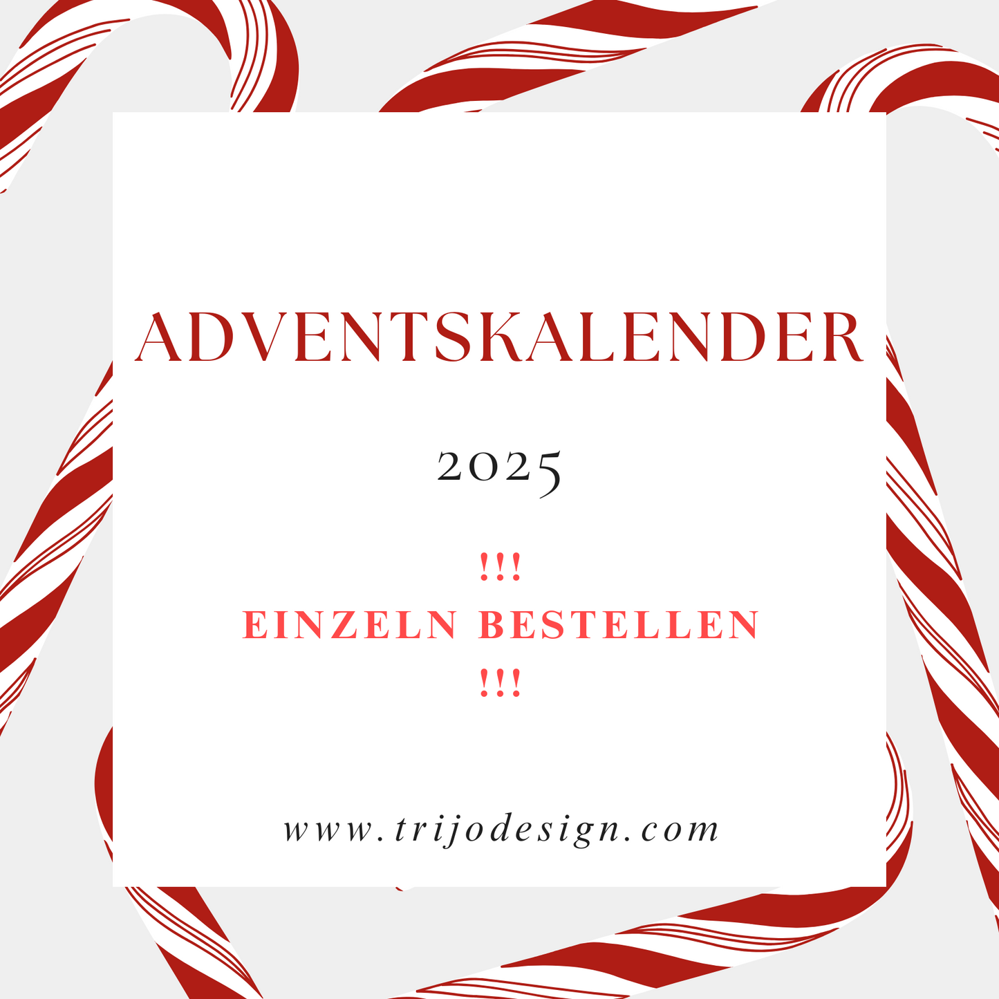 Adventskalender 2025 EINZELN BESTELLEN