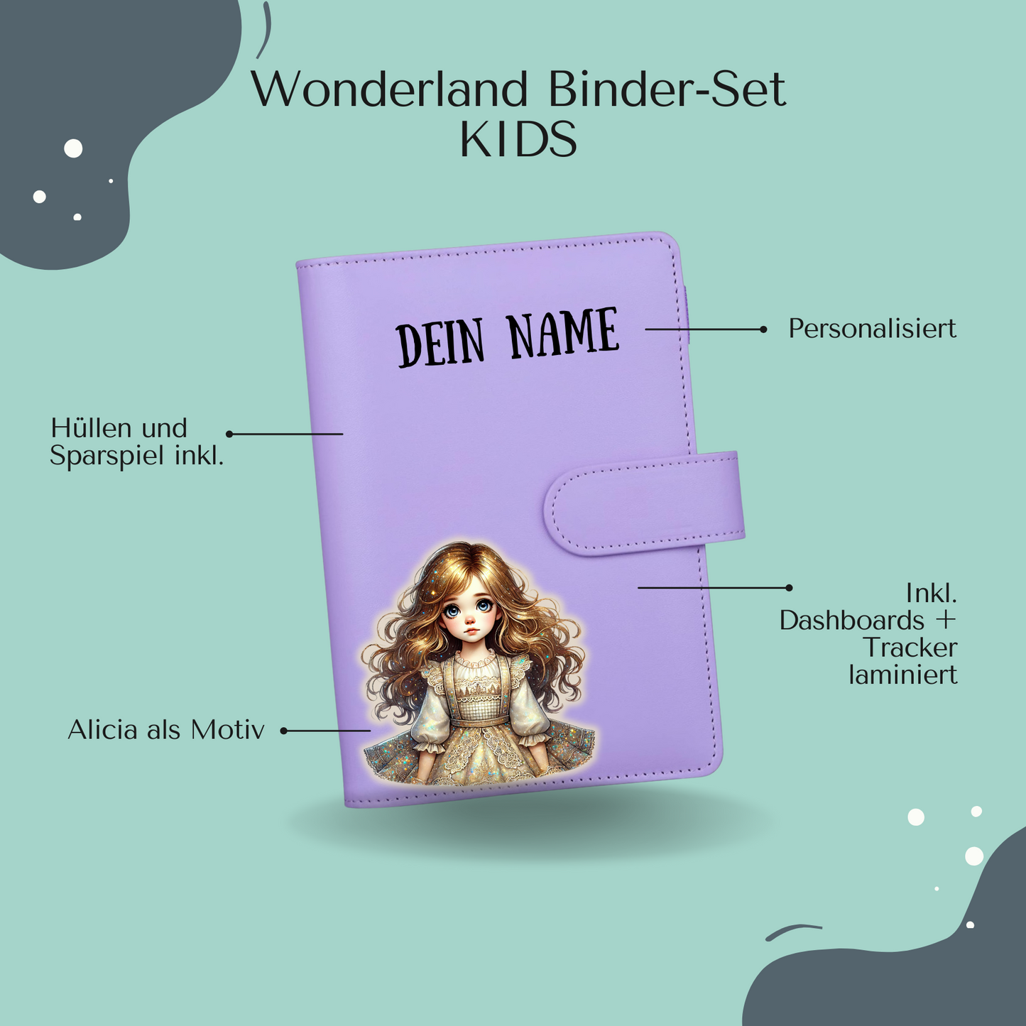 Wonderland Binder-Set KIDS A6