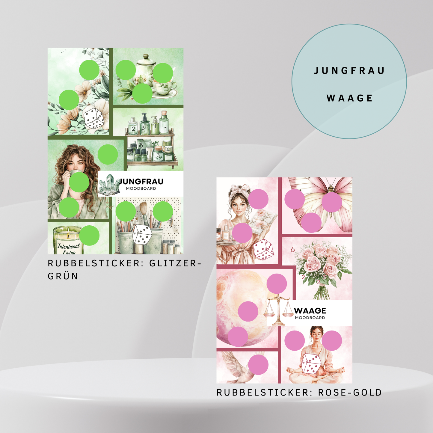 Moodboards Sternzeichen Sparchallenge A6