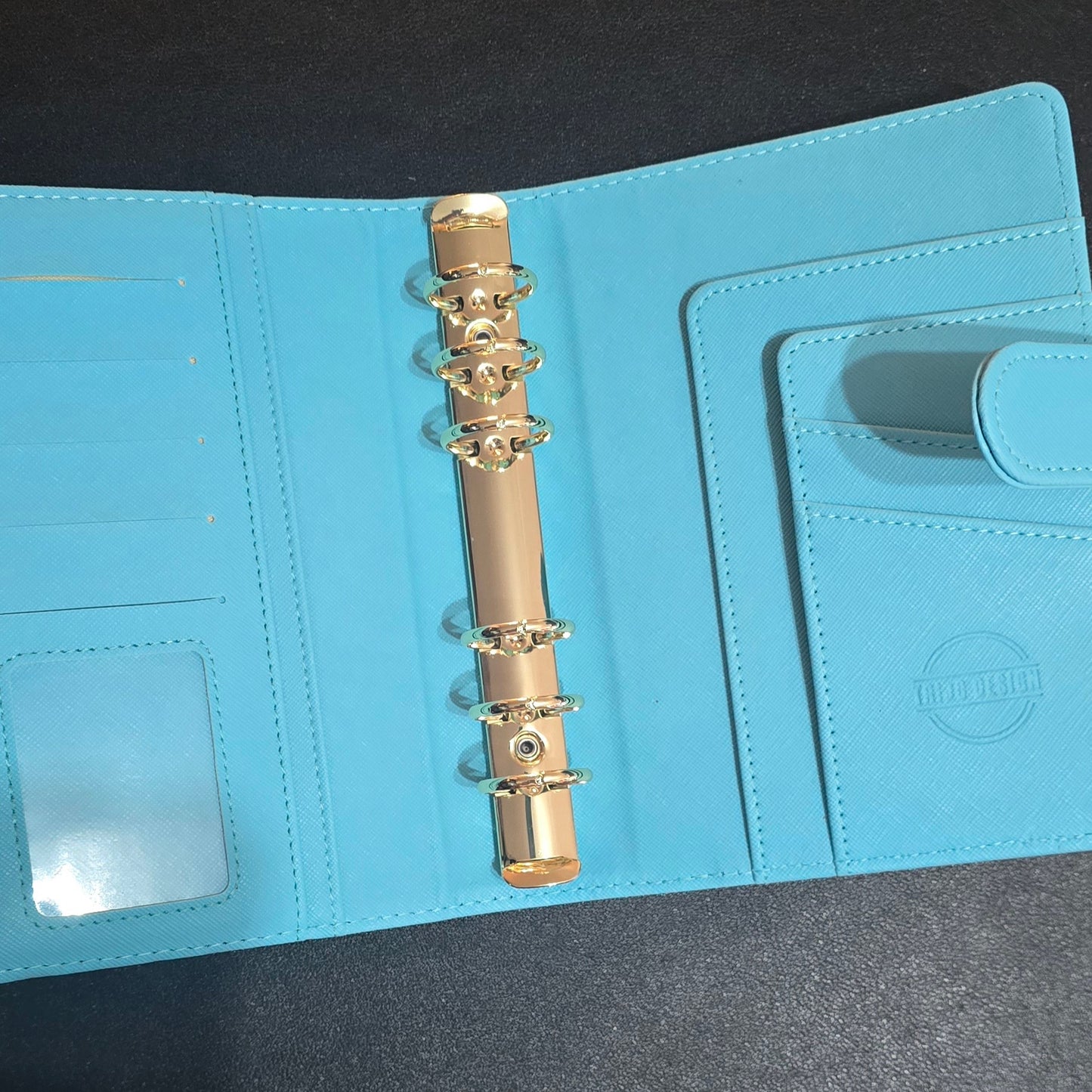 Ringbuch Saffiano A6 Tri(j)o