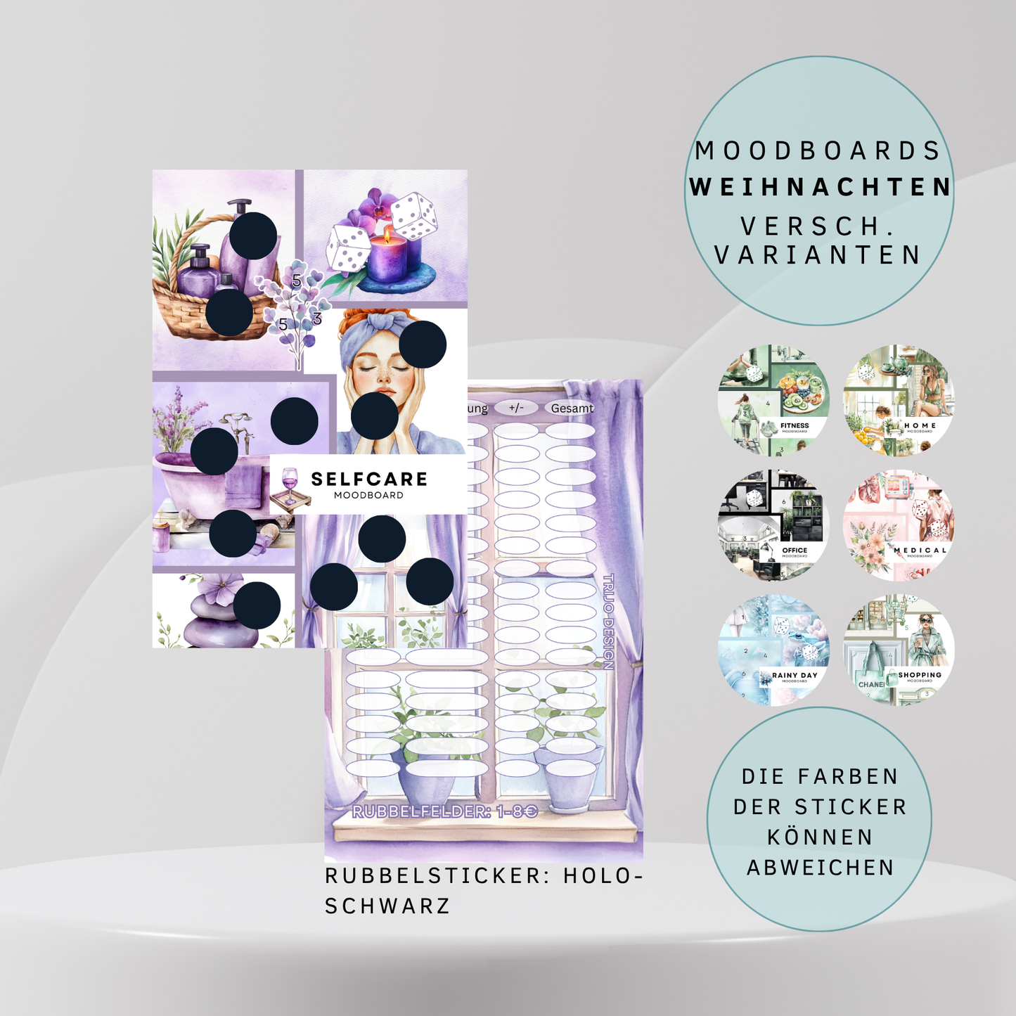 Moodboard Home versch. Vrianten Sparchallenge A6