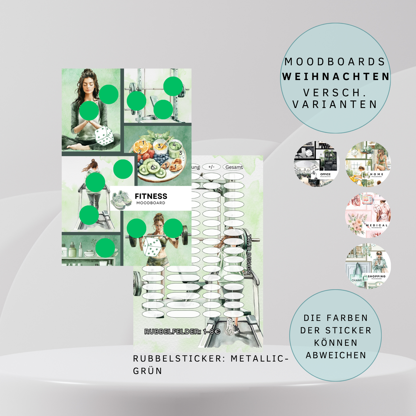 Moodboard Home versch. Vrianten Sparchallenge A6