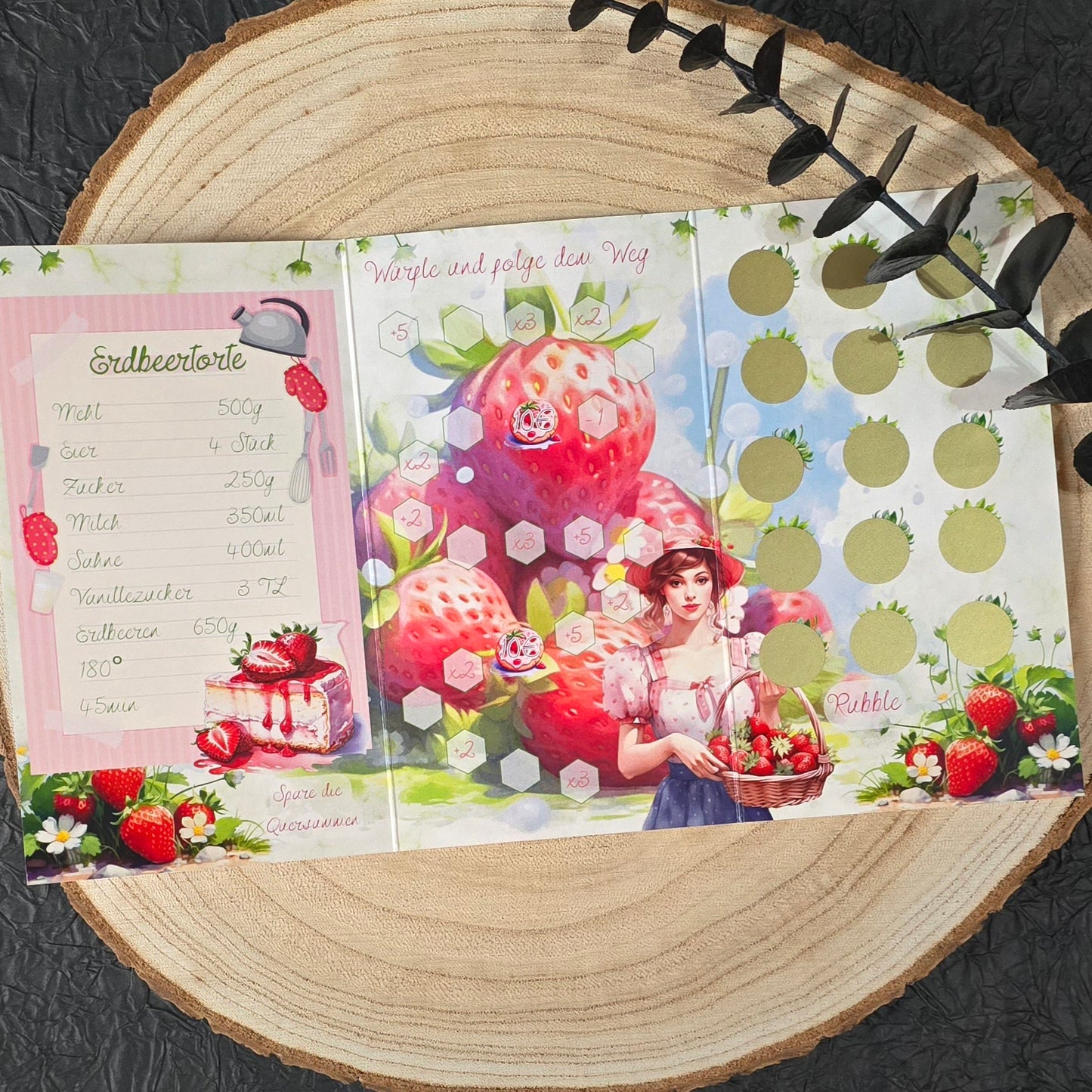 Juicy Strawberry Klappkarte A6