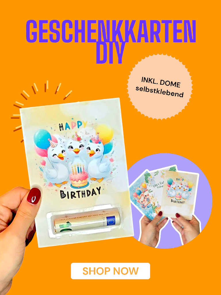Geld-Geschenkkarten Geburtstag Kids