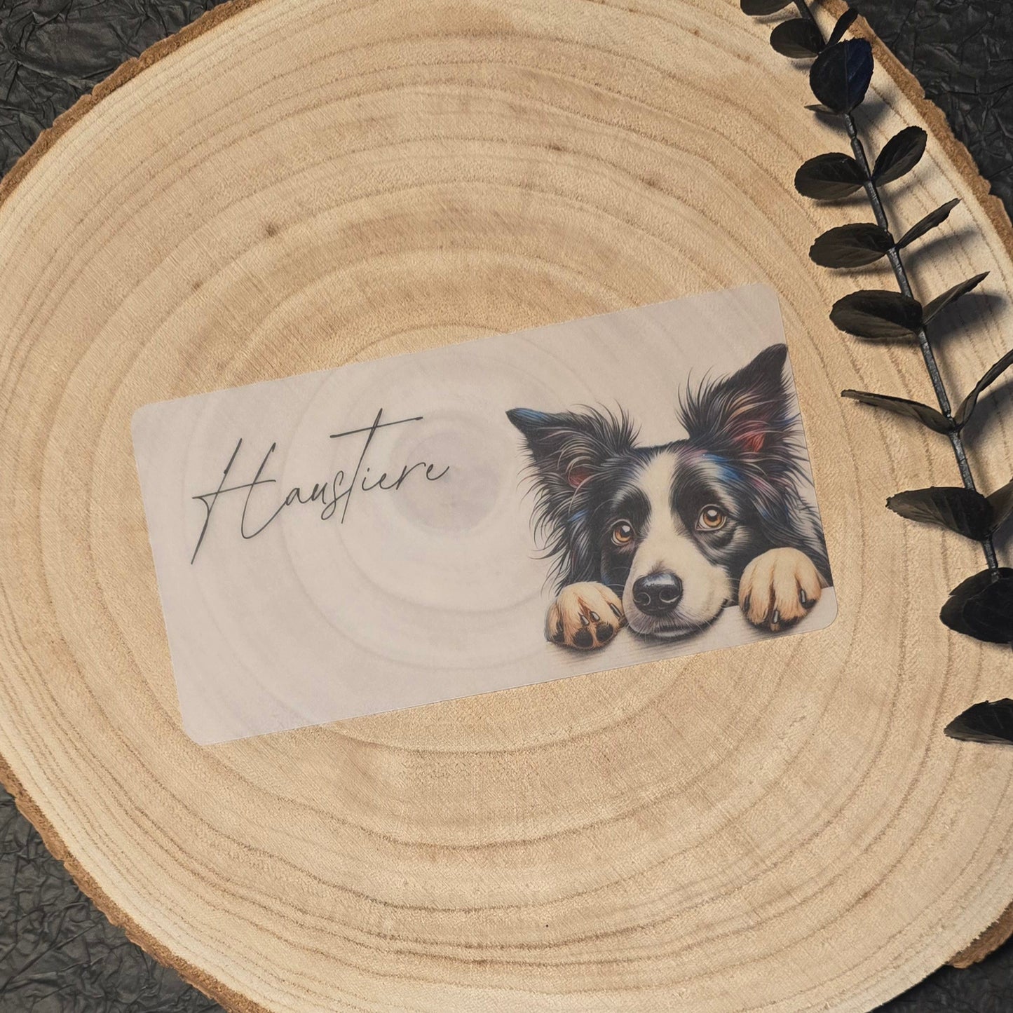Dashboard Transparent HAUSTIERE HUND Schrift 2 A6