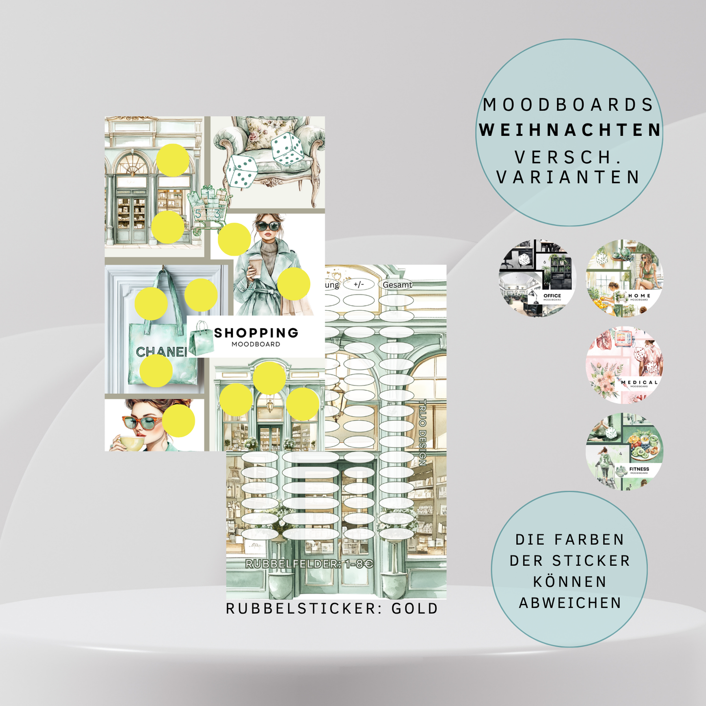 Moodboard Home versch. Vrianten Sparchallenge A6