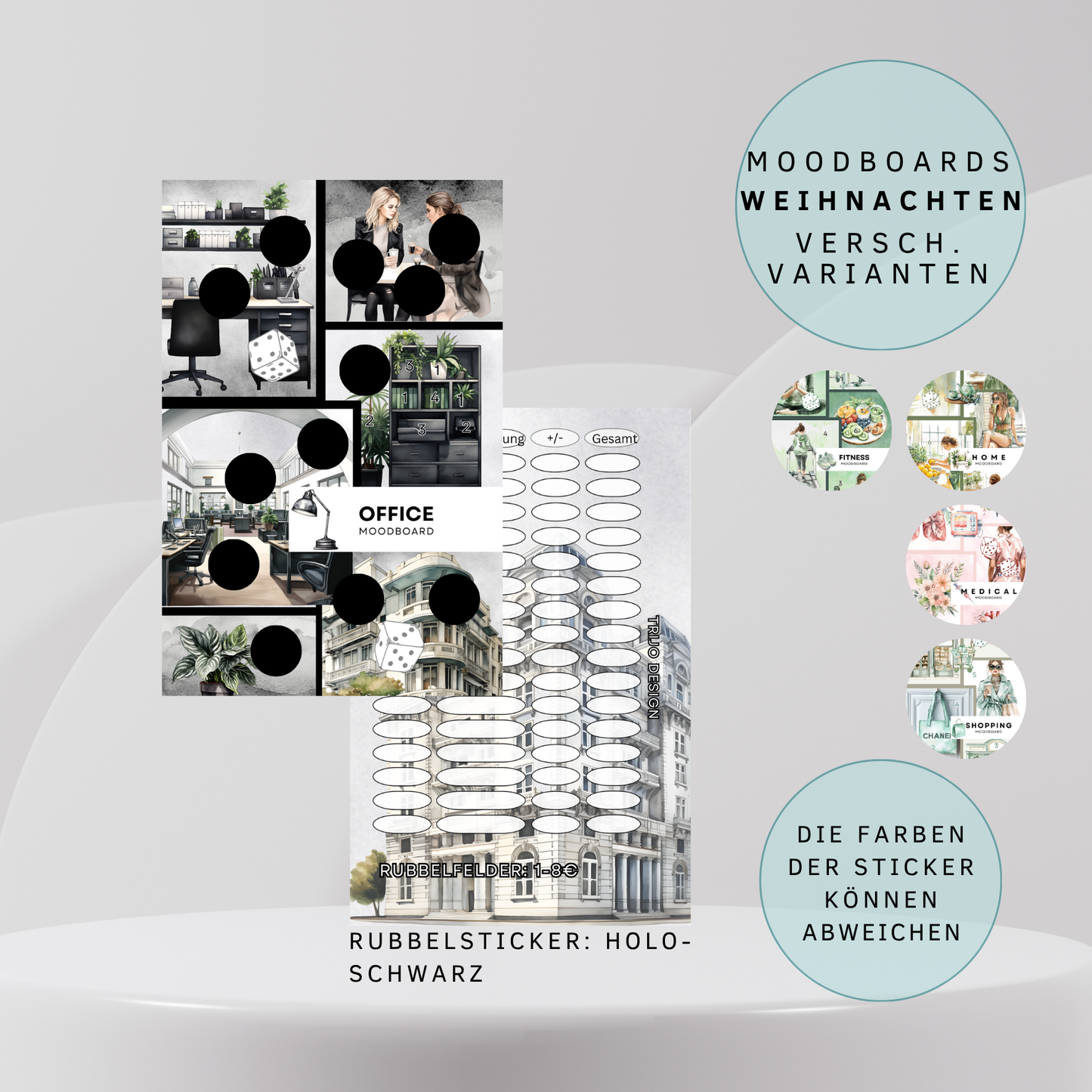 Moodboard Home versch. Vrianten Sparchallenge A6