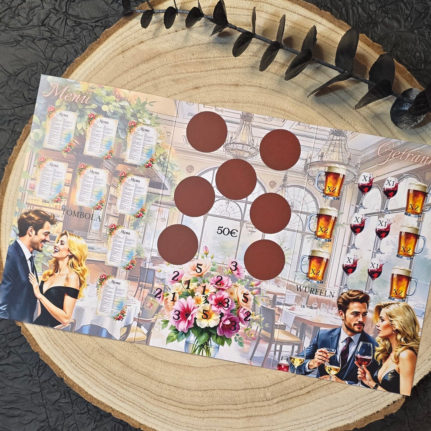 Ab ins Restaurant Klappkarte A6