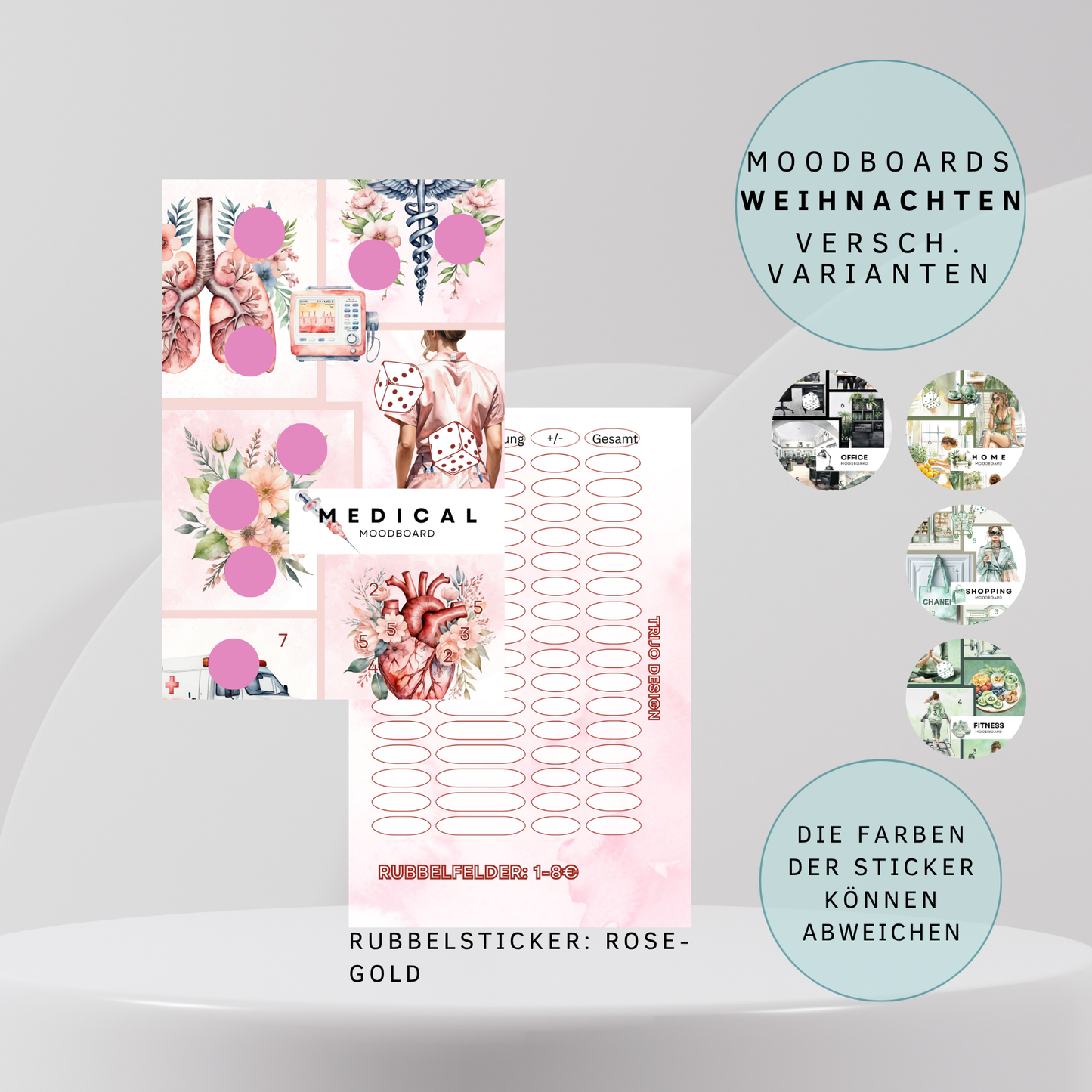 Moodboard Home versch. Vrianten Sparchallenge A6