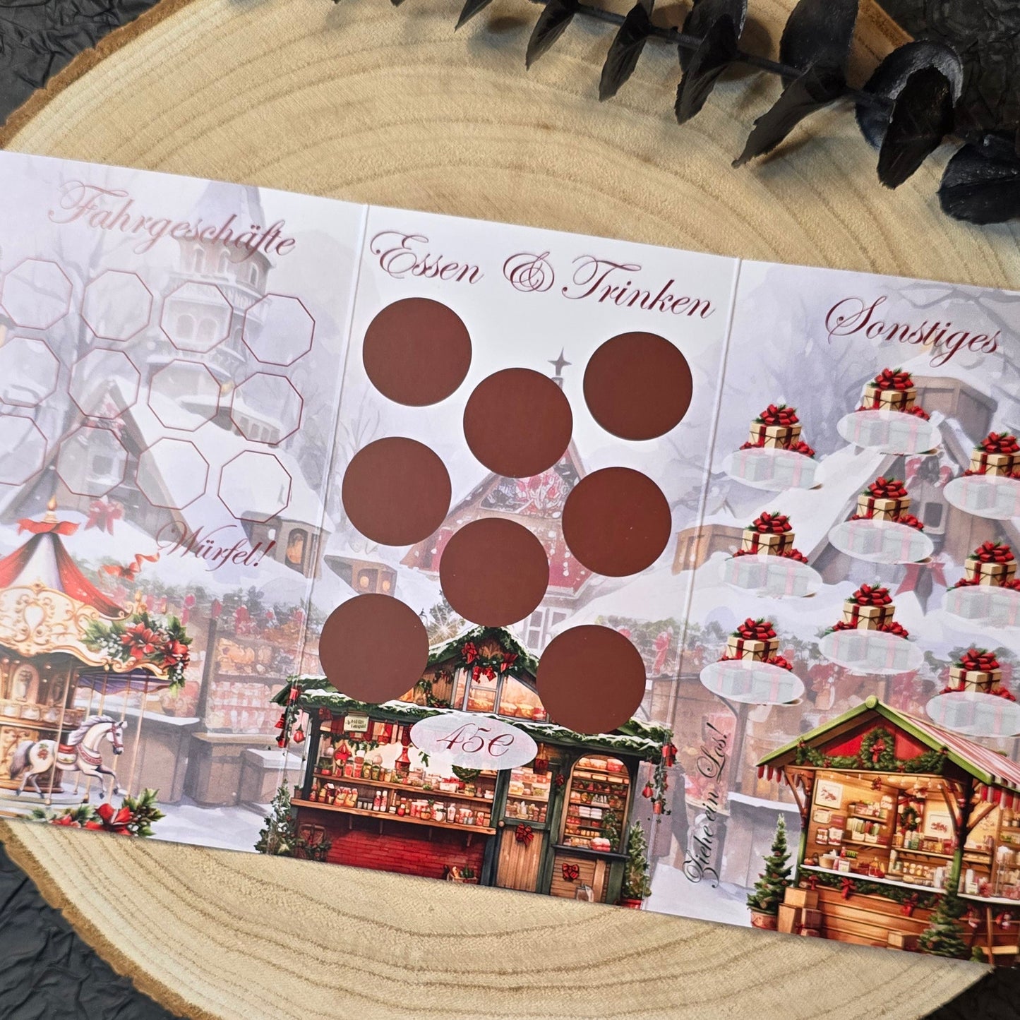 Ab auf den Weihnachtsmarkt Klappkarte A6