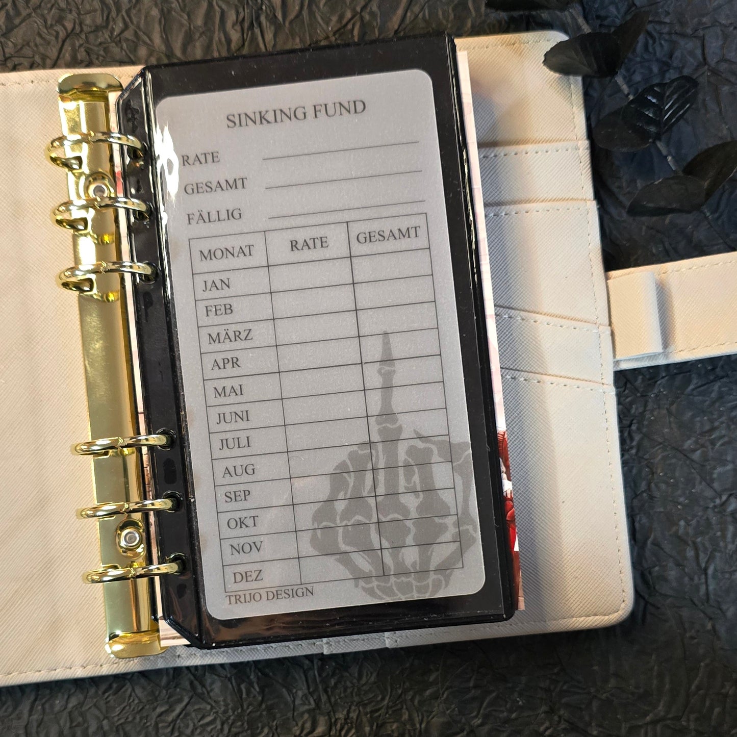 Sinking Fund - Tracker transparent A6 "Scheiss Finanzen"