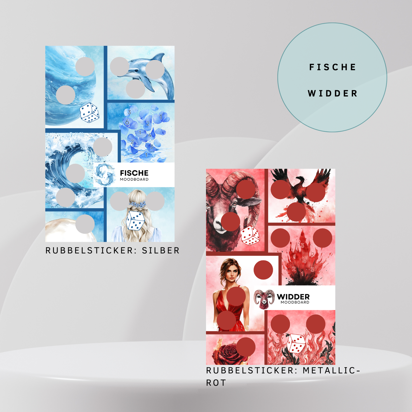 Moodboards Sternzeichen Sparchallenge A6