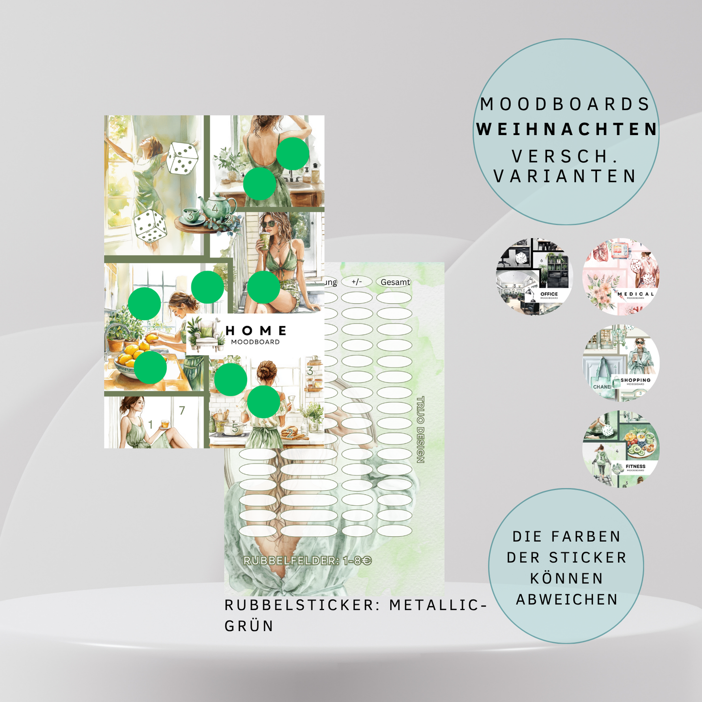 Moodboard Home versch. Vrianten Sparchallenge A6