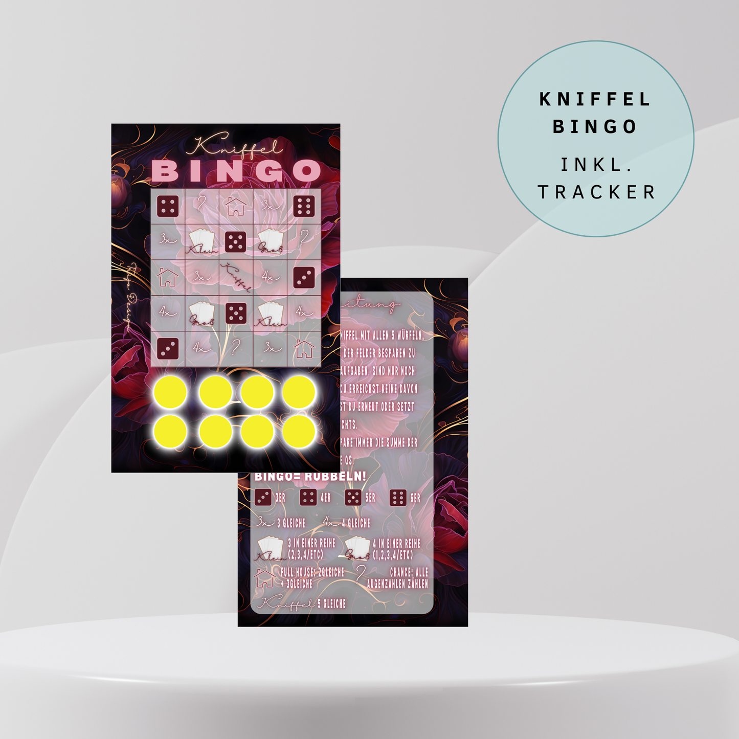 Kniffelbingo Sparchallenge A6 Laminiert