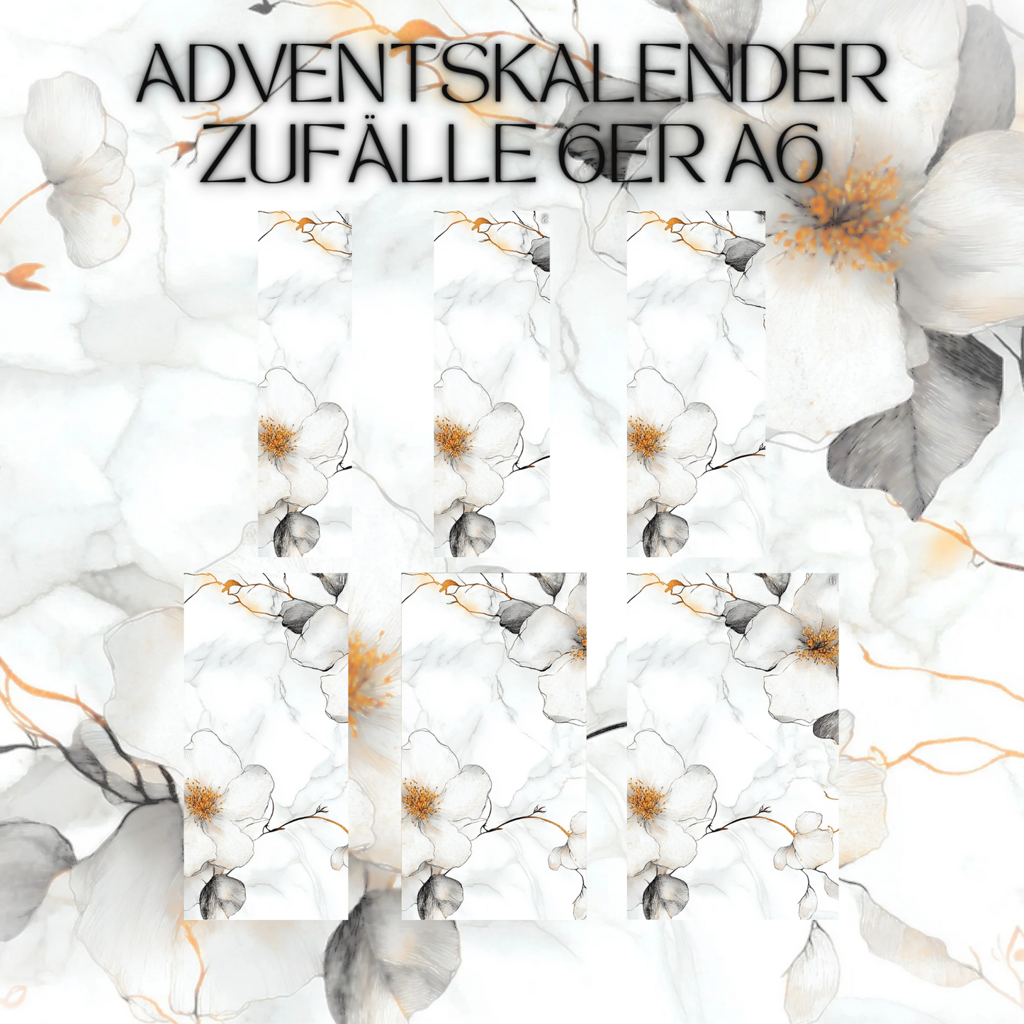 6er-Set Register Adventskalender-Zufälle