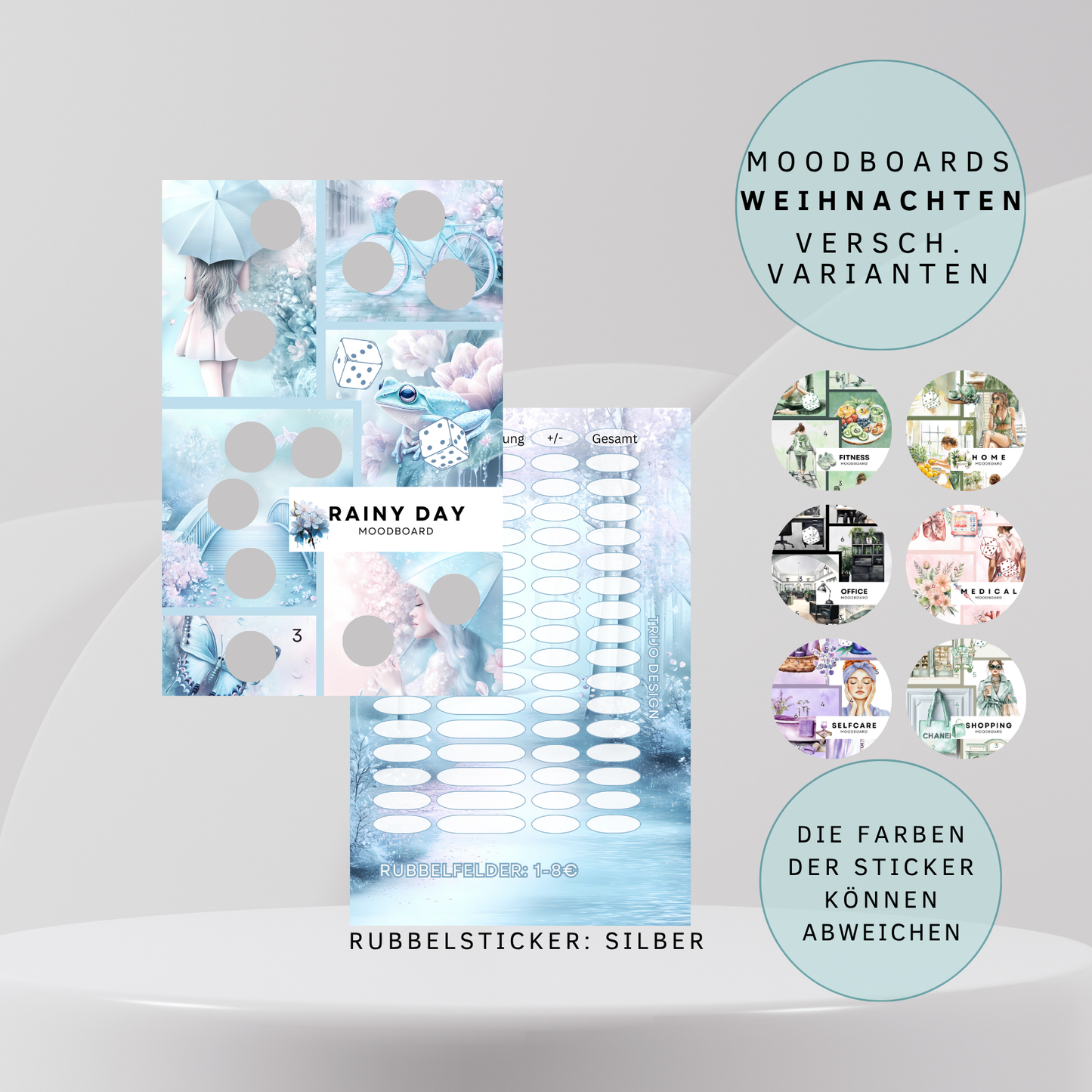 Moodboard Home versch. Vrianten Sparchallenge A6
