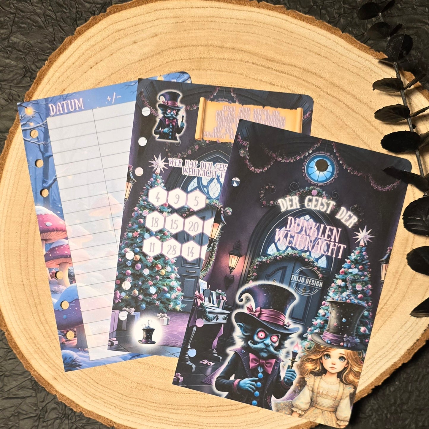 Der Geist der dunklen Weihnacht Wonderland Sparspiel Adventszeit A6