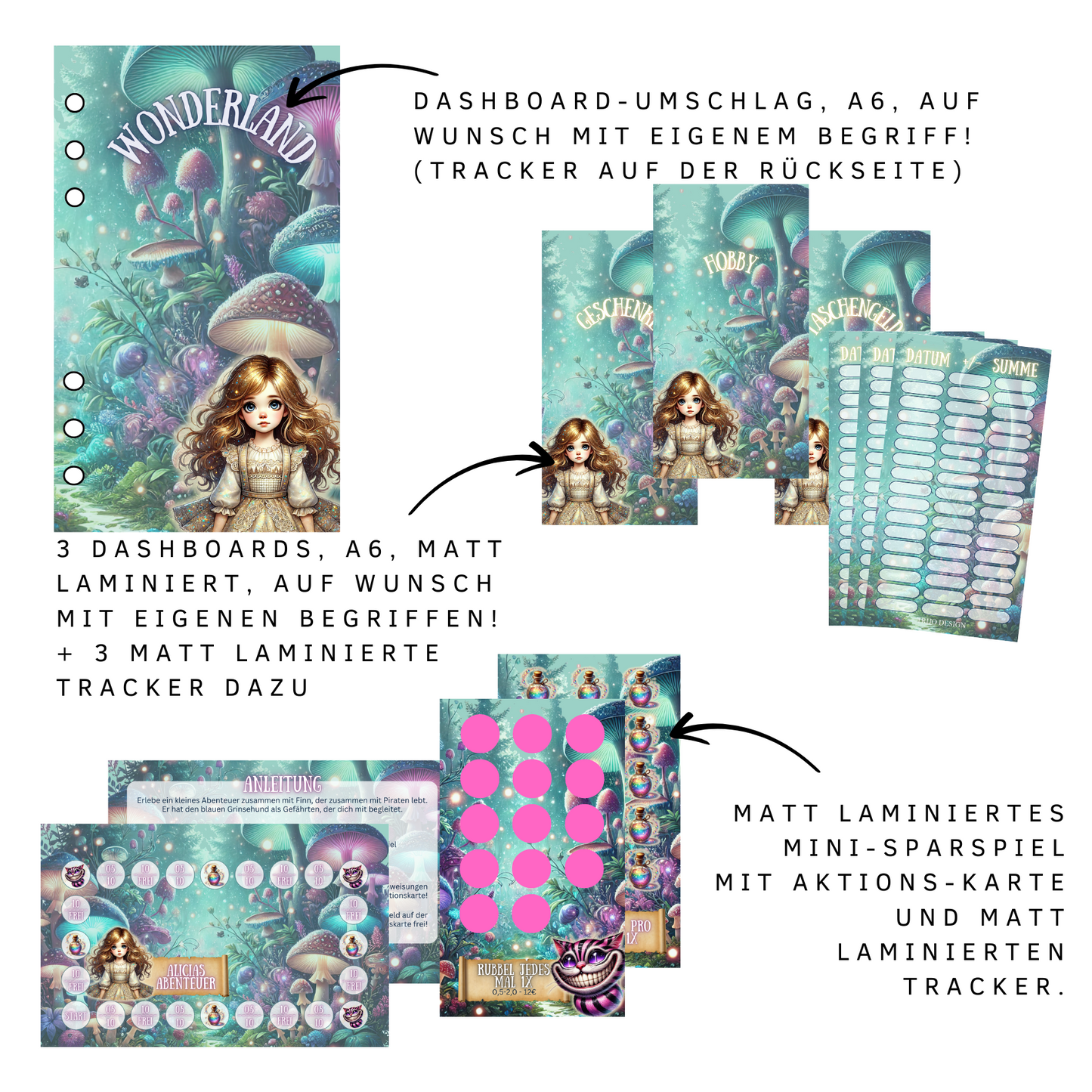 Wonderland Binder-Set KIDS A6