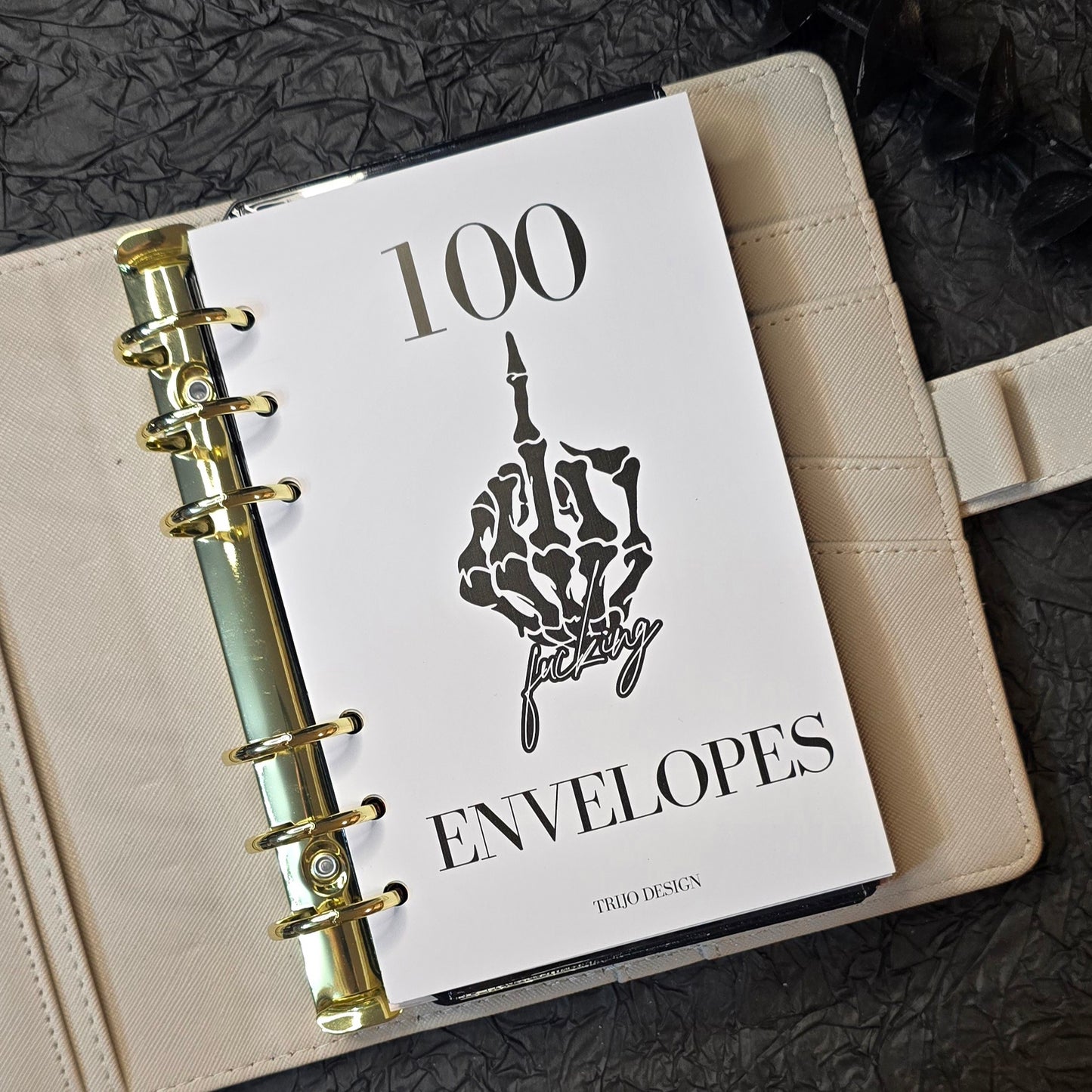 100 Envelopes Sparchallenge Schwarz "100 fu**ing Envelopes"
