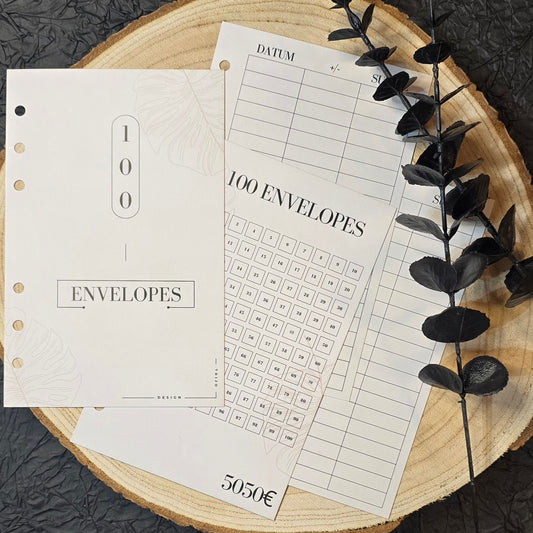 100 Envelopes Sparchallenge Beige