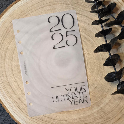 Trennblatt 2025 Transparent A6