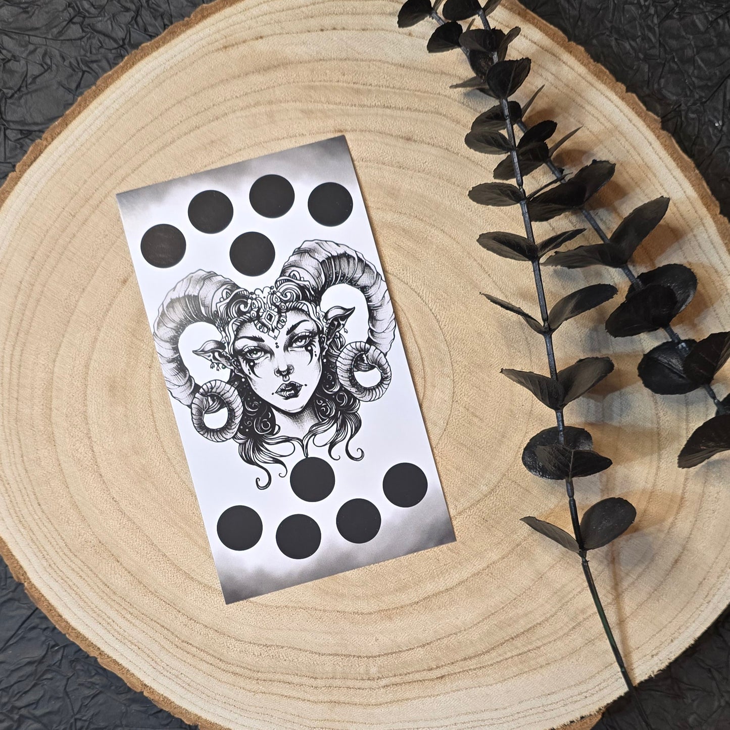 Zodiac Sternzeichen Rubbelchallenges Black and White A6