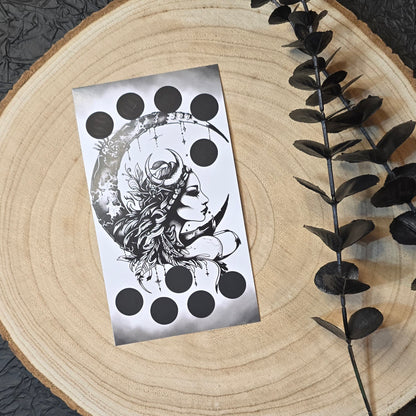 Zodiac Sternzeichen Rubbelchallenges Black and White A6