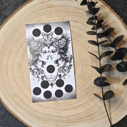 Zodiac Sternzeichen Rubbelchallenges Black and White A6