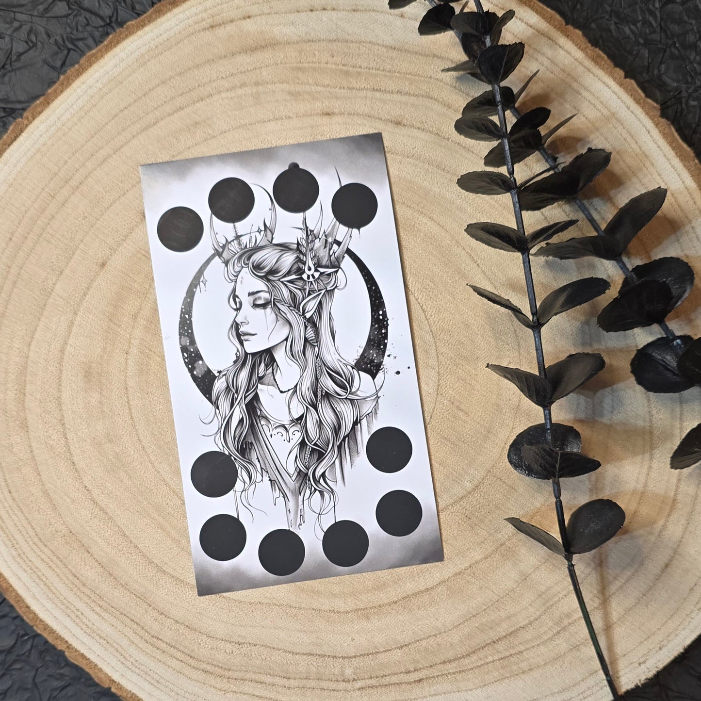 Zodiac Sternzeichen Rubbelchallenges Black and White A6