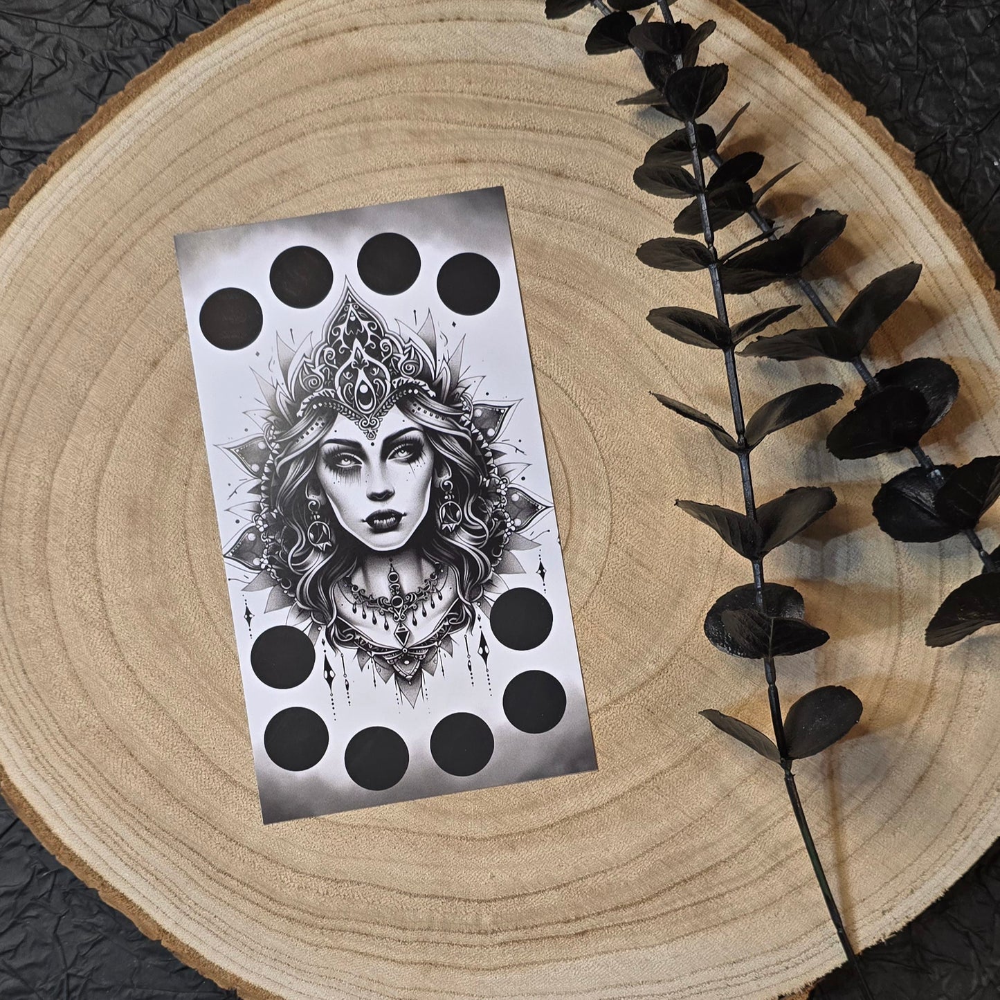 Zodiac Sternzeichen Rubbelchallenges Black and White A6