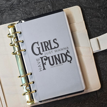 Trennblatt "Girls just wanna have Funds" Transparent A6