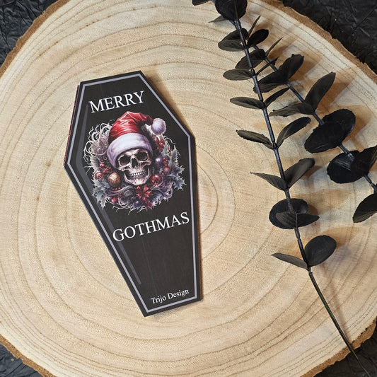 Merry Gothmas Klappkarte Sarg A6