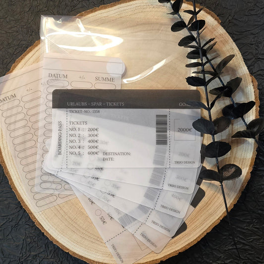 Urlaubs-Spar-Ticket Spar-Set A6 Transparent