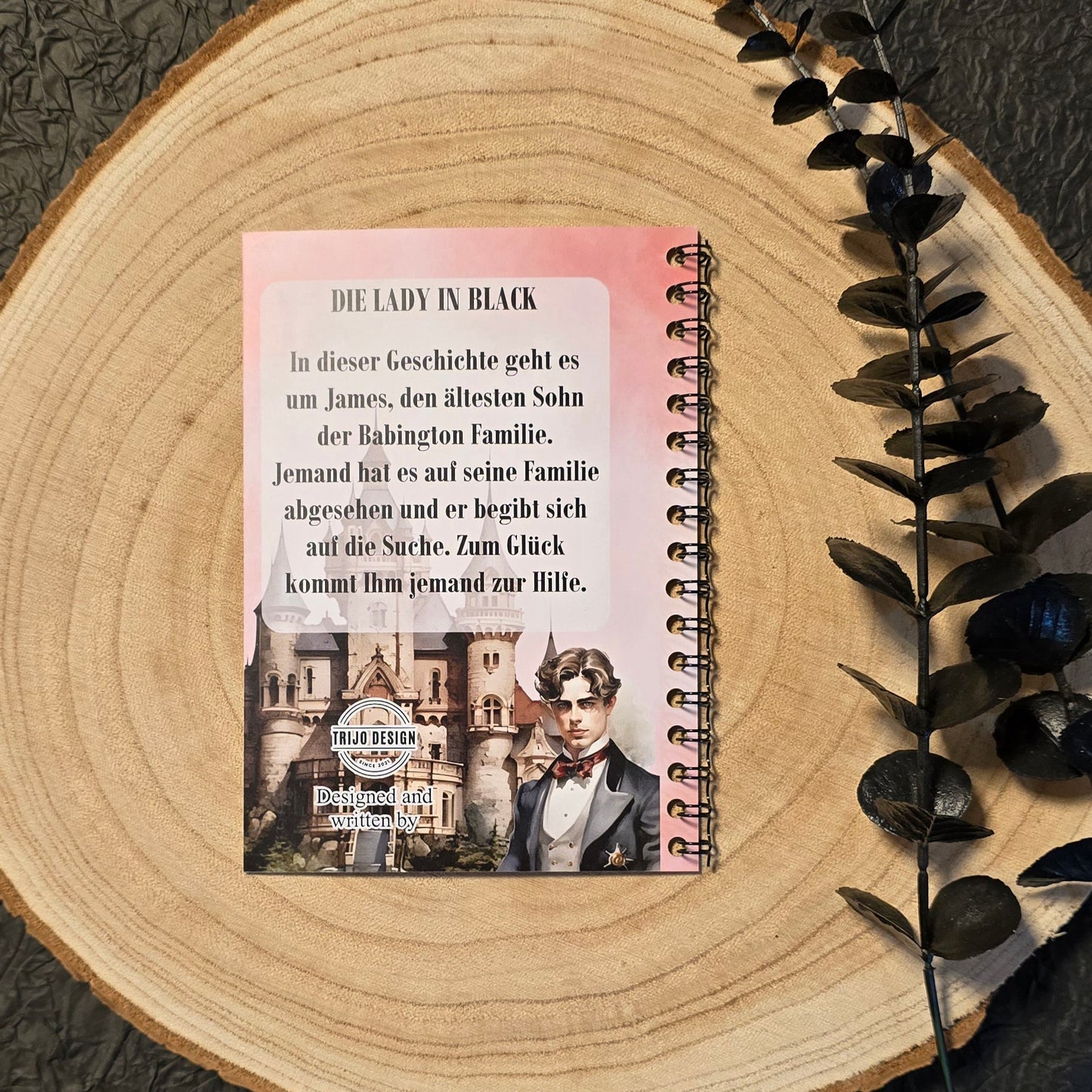 Storybook Lady in Black A6 Ringbuch