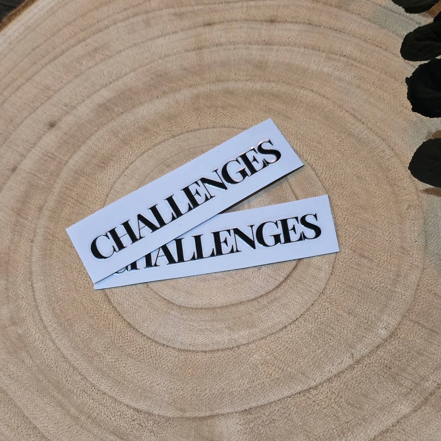 3D Sticker "CHALLENGES" 8cm