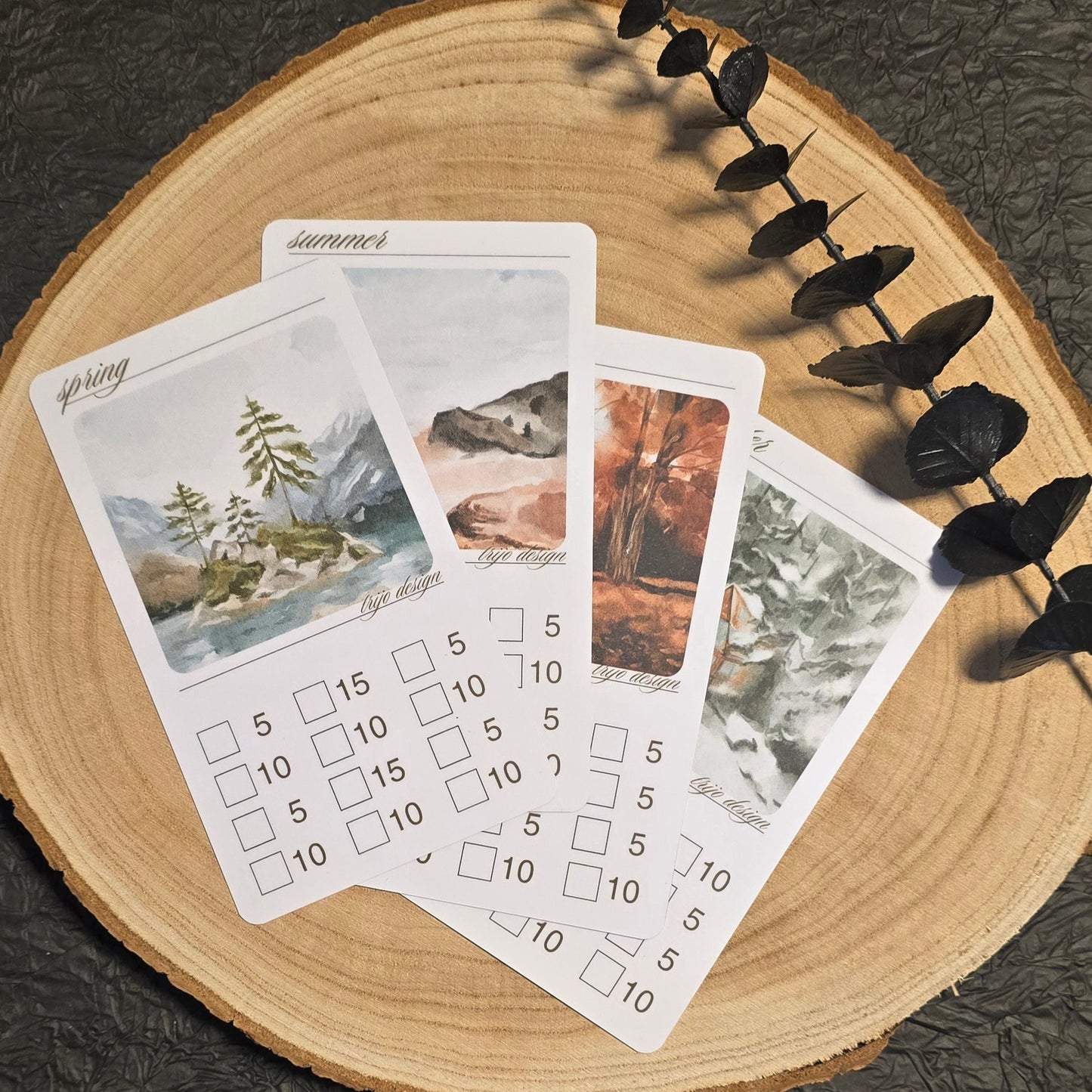 Jahreszeiten Sparchallenge A6