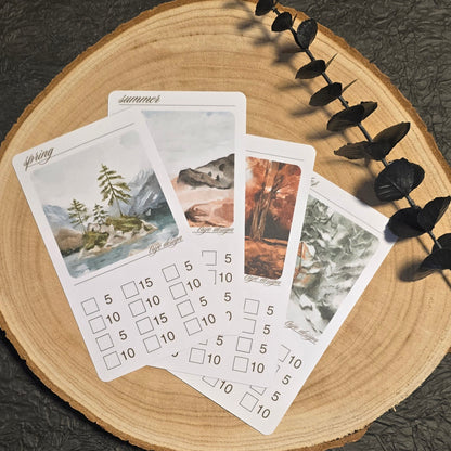 Jahreszeiten Sparchallenge A6