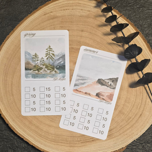 Jahreszeiten Sparchallenge A6