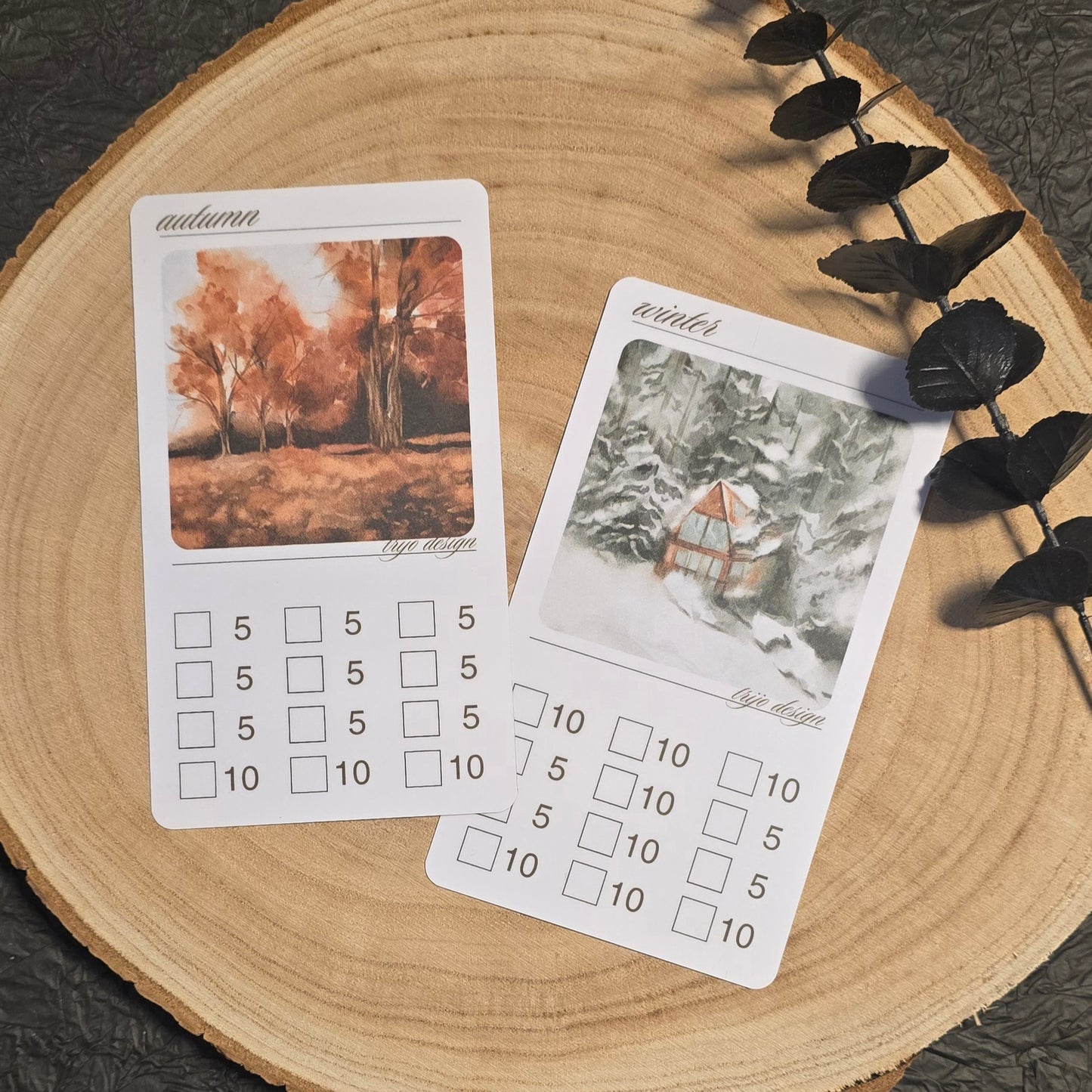 Jahreszeiten Sparchallenge A6