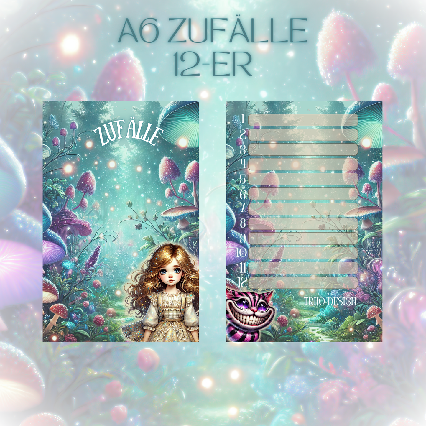 Register A6 Wonderland Zufälle 12er Set