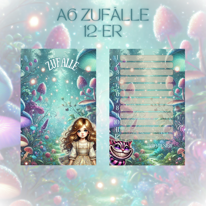 Register A6 Wonderland Zufälle 12er Set