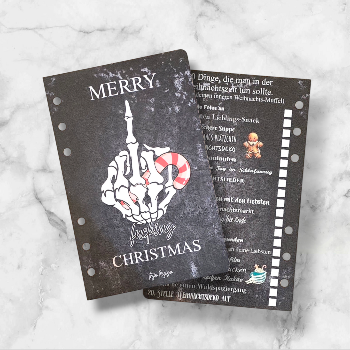 Trennblatt "Merry fu++ing Christmas" To do Liste A6