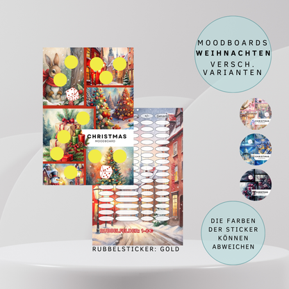 Moodboard Weihnachten Sparchallenge A6