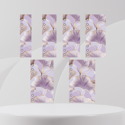 Register 6er Set Lila Blumen A6  Zufälle